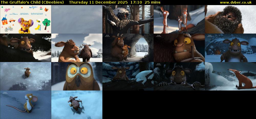 The Gruffalo's Child (CBeebies) Thursday 11 December 2025 17:10 - 17:35