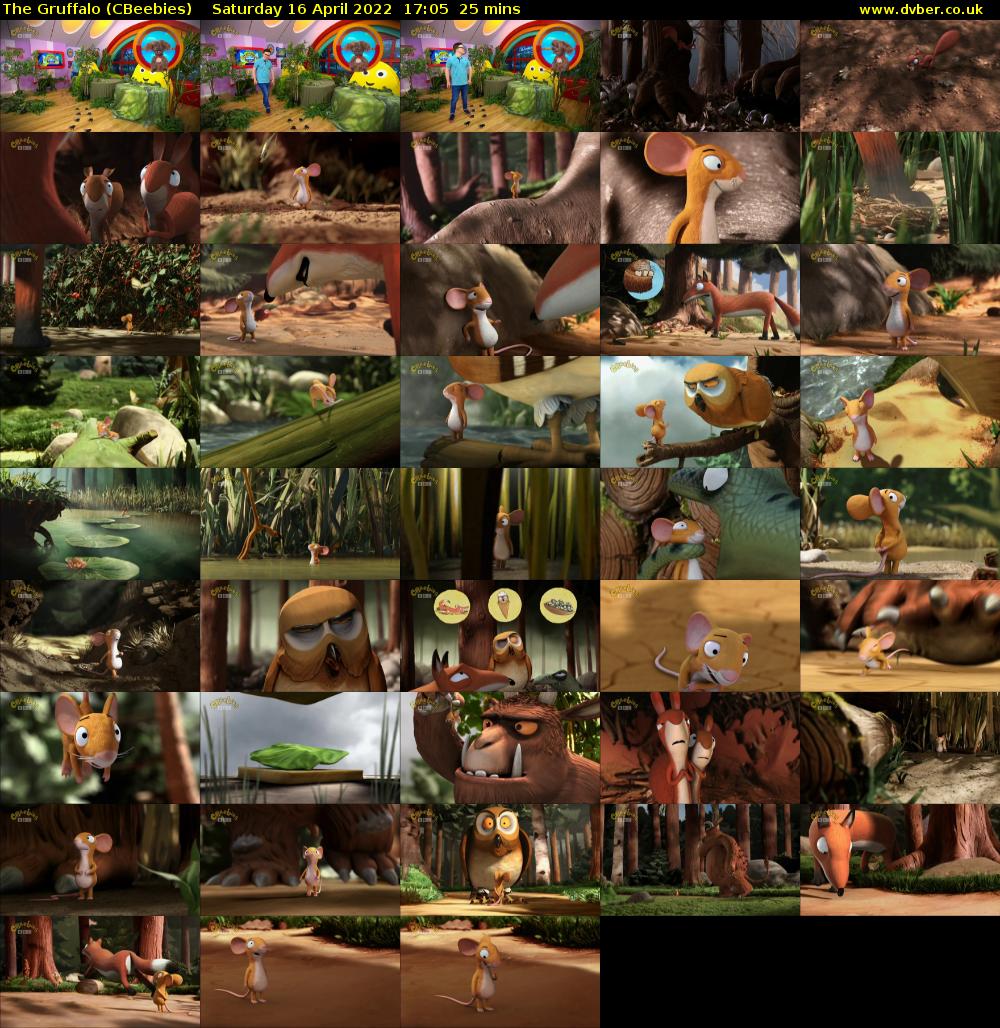 The Gruffalo (CBeebies) Saturday 16 April 2022 17:05 - 17:30