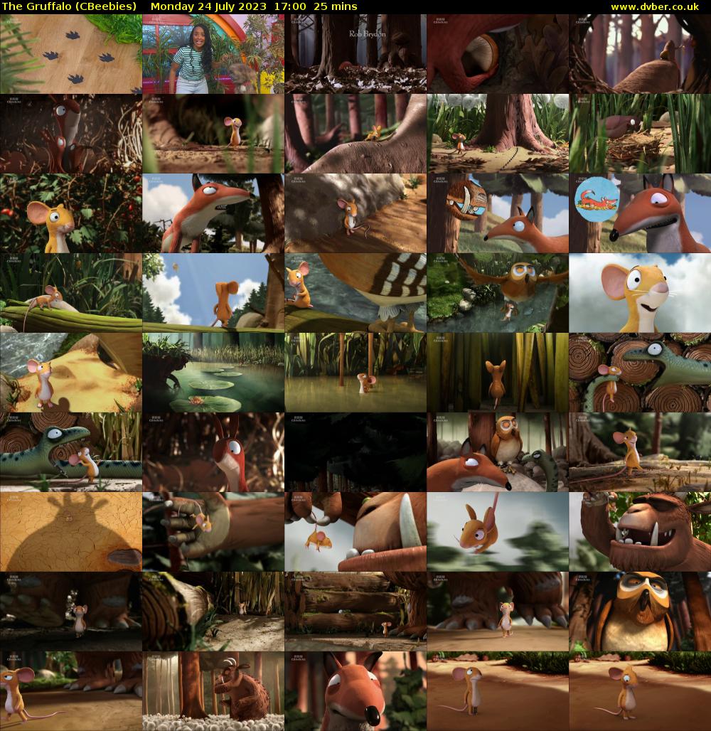 The Gruffalo (CBeebies) Monday 24 July 2023 17:00 - 17:25