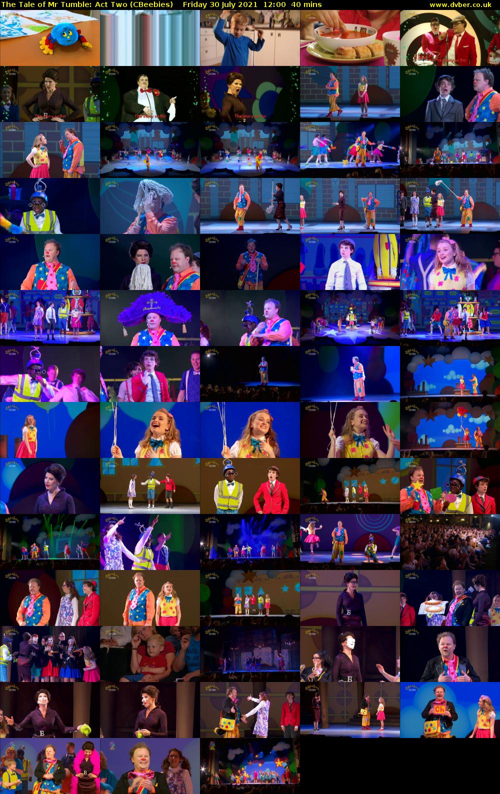 The Tale of Mr Tumble: Act Two (CBeebies) Friday 30 July 2021 12:00 - 12:40