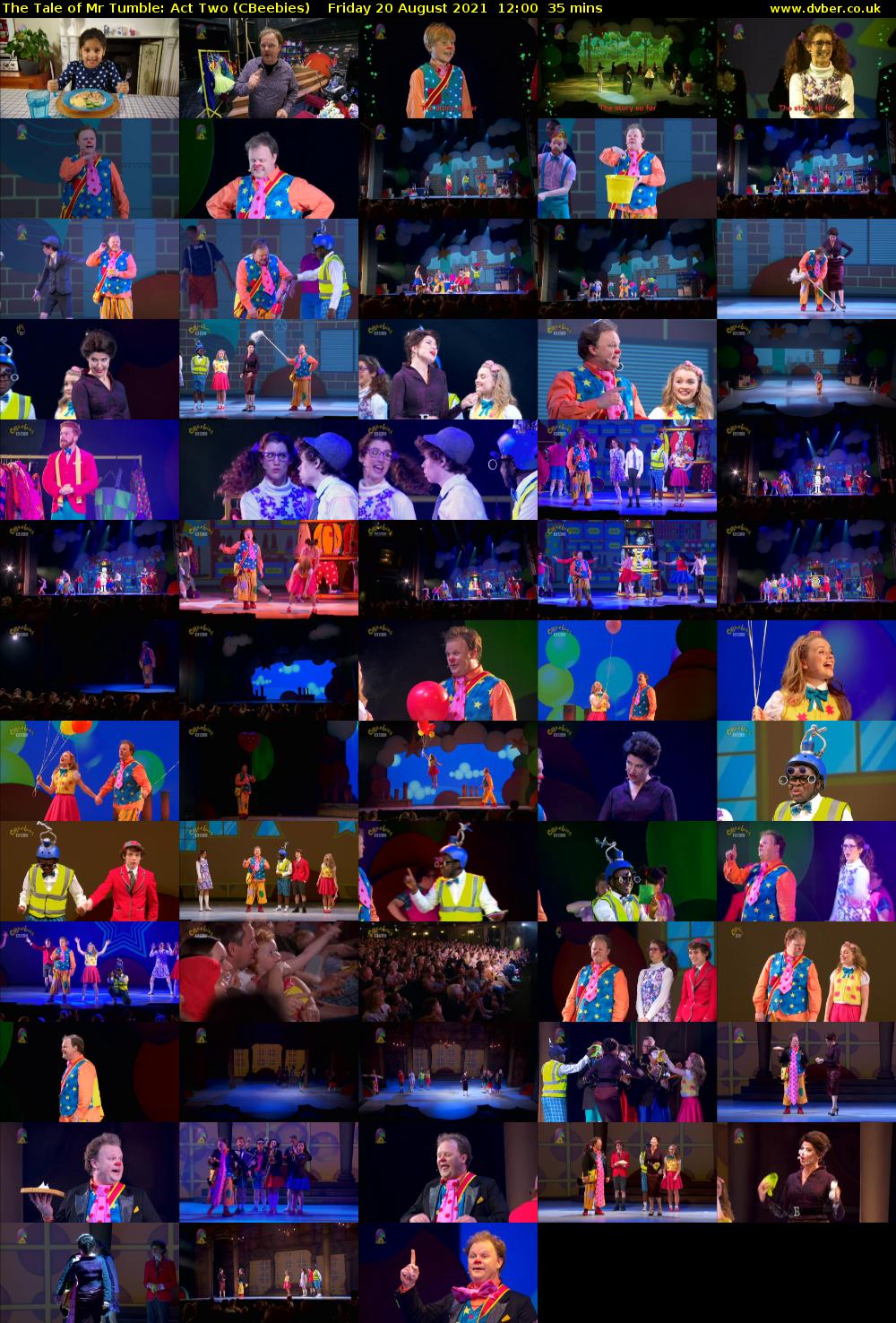 The Tale of Mr Tumble: Act Two (CBeebies) Friday 20 August 2021 12:00 - 12:35