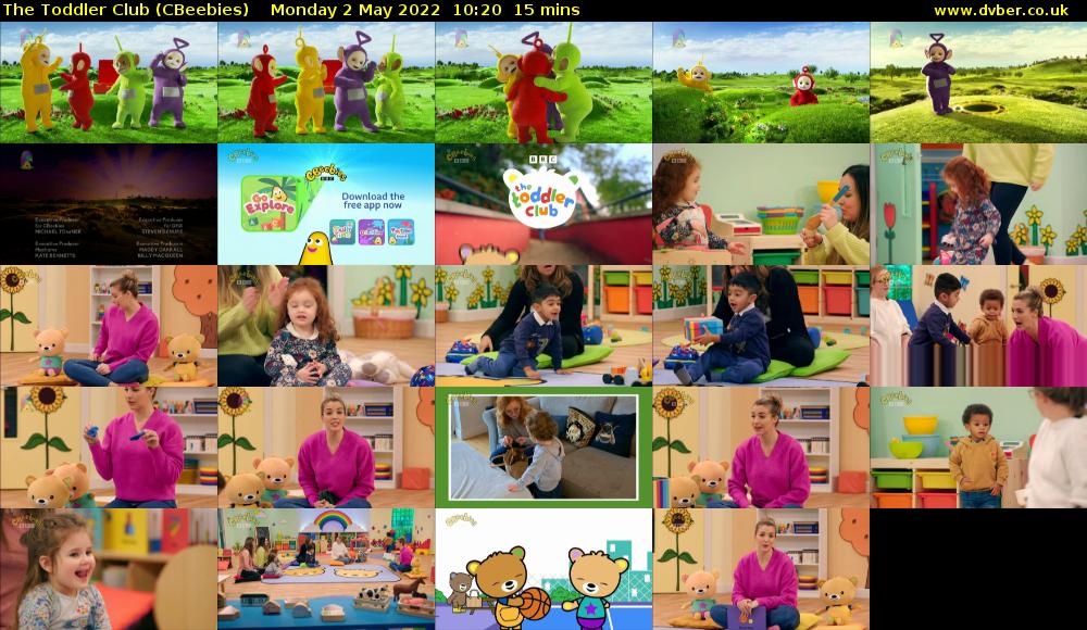 The Toddler Club (CBeebies) Monday 2 May 2022 10:20 - 10:35