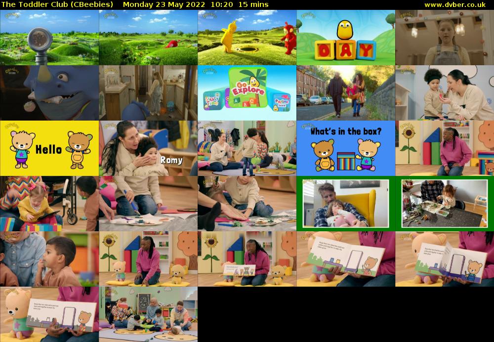 The Toddler Club (CBeebies) Monday 23 May 2022 10:20 - 10:35