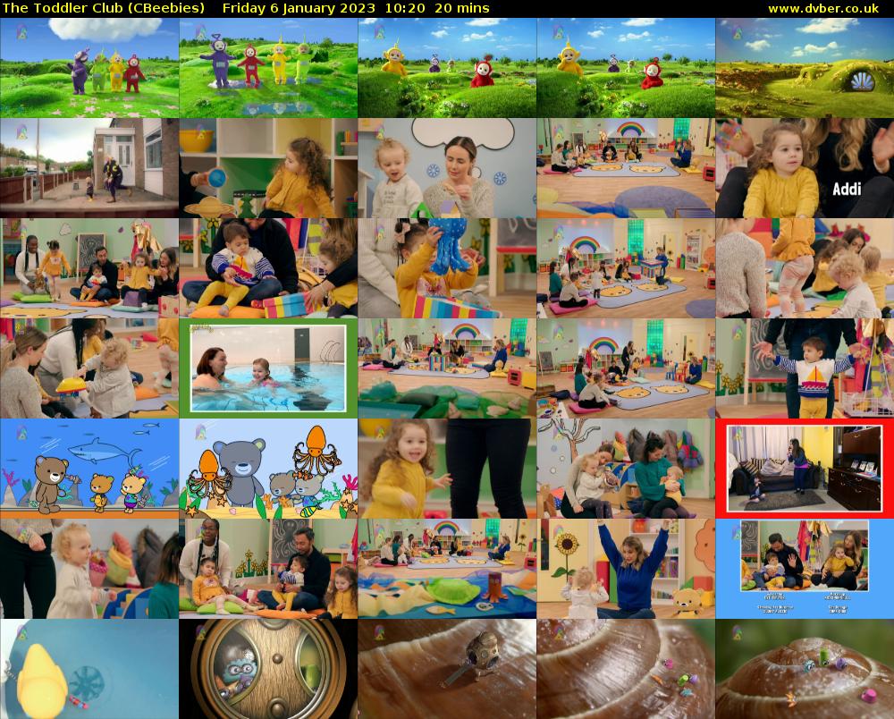 The Toddler Club (CBeebies) Friday 6 January 2023 10:20 - 10:40
