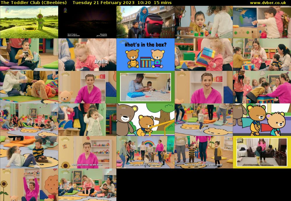 The Toddler Club (CBeebies) Tuesday 21 February 2023 10:20 - 10:35