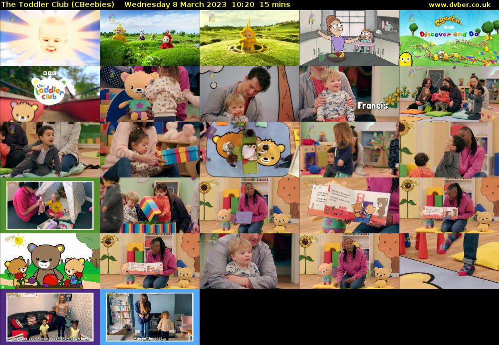 The Toddler Club (CBeebies) Wednesday 8 March 2023 10:20 - 10:35