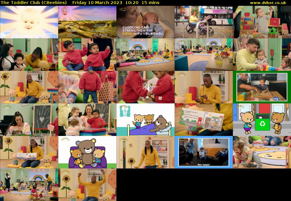 The Toddler Club (CBeebies) Friday 10 March 2023 10:20 - 10:35