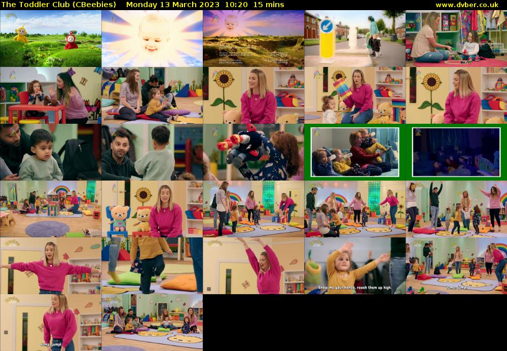 The Toddler Club (CBeebies) Monday 13 March 2023 10:20 - 10:35