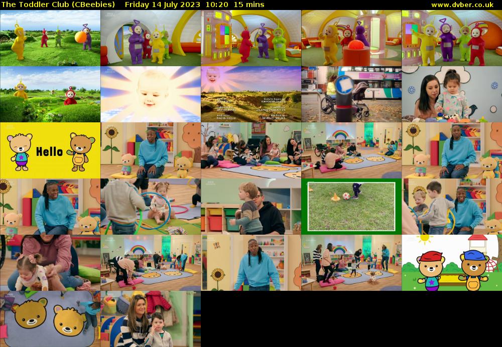The Toddler Club (CBeebies) Friday 14 July 2023 10:20 - 10:35