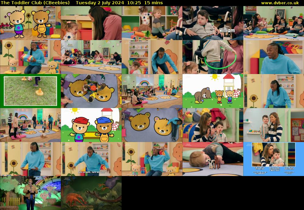 The Toddler Club (CBeebies) Tuesday 2 July 2024 10:25 - 10:40