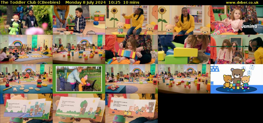 The Toddler Club (CBeebies) Monday 8 July 2024 10:25 - 10:35