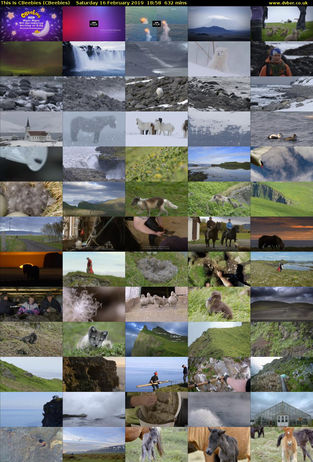 This Is CBeebies (CBeebies) Saturday 16 February 2019 18:58 - 05:30