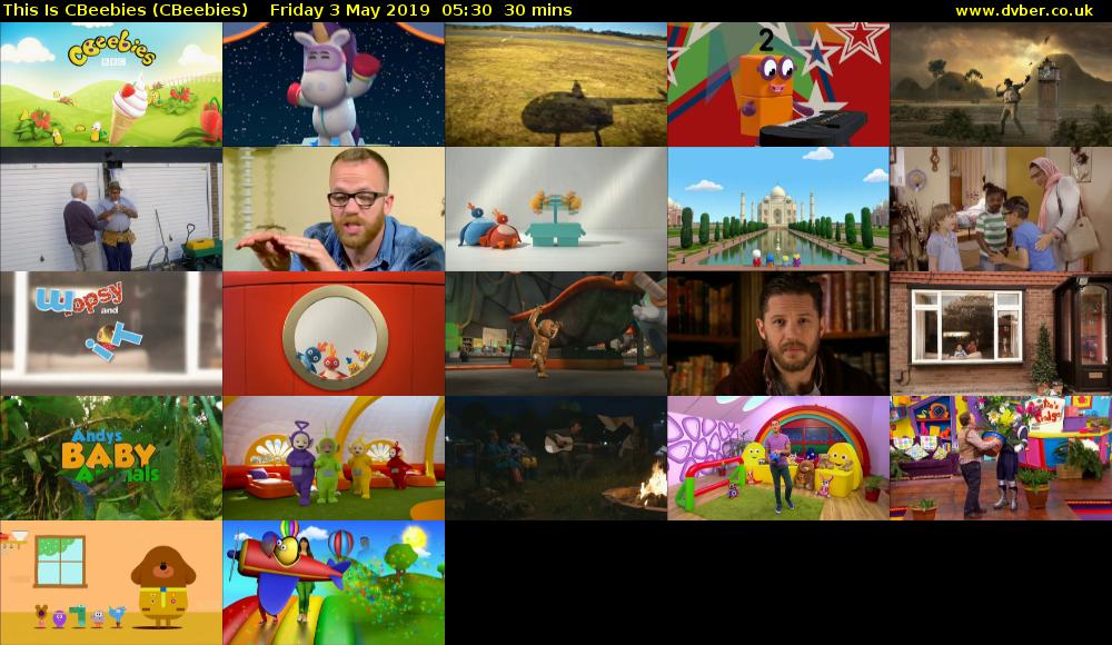 This Is CBeebies (CBeebies) Friday 3 May 2019 05:30 - 06:00