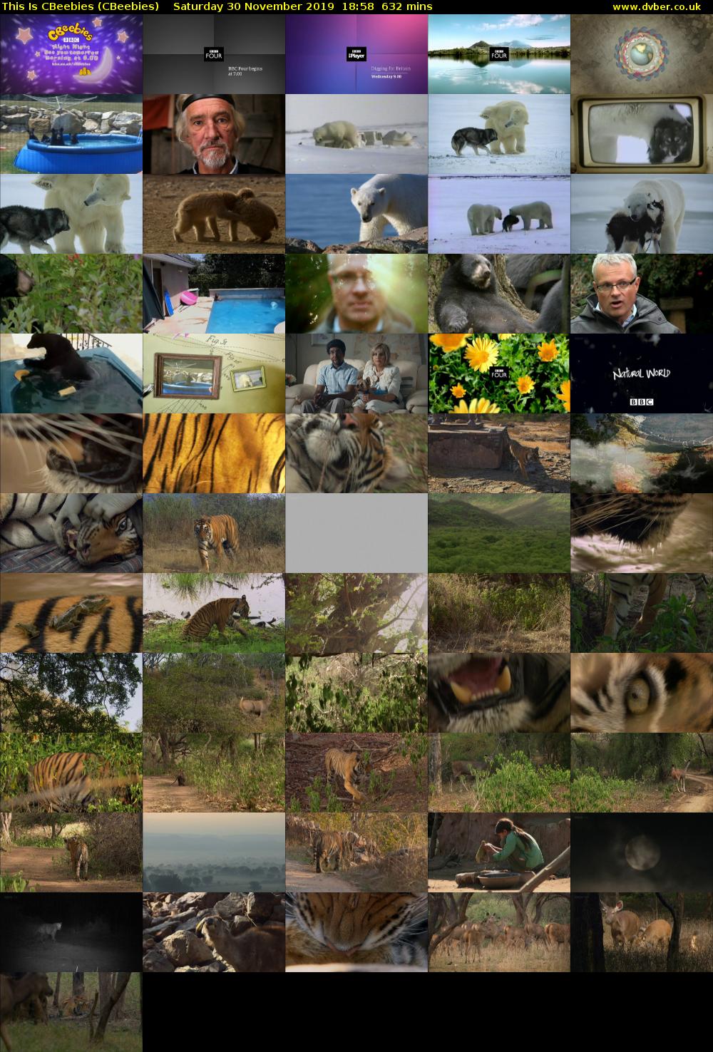 This Is CBeebies (CBeebies) Saturday 30 November 2019 18:58 - 05:30