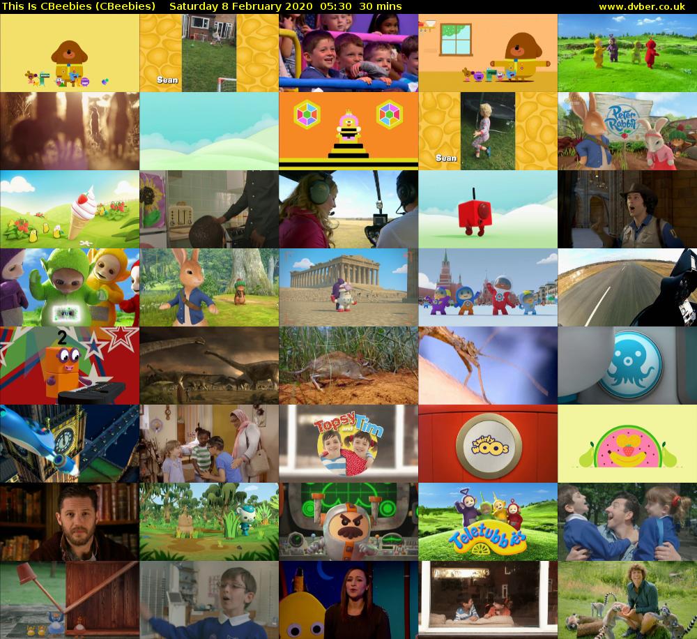 This Is CBeebies (CBeebies) Saturday 8 February 2020 05:30 - 06:00