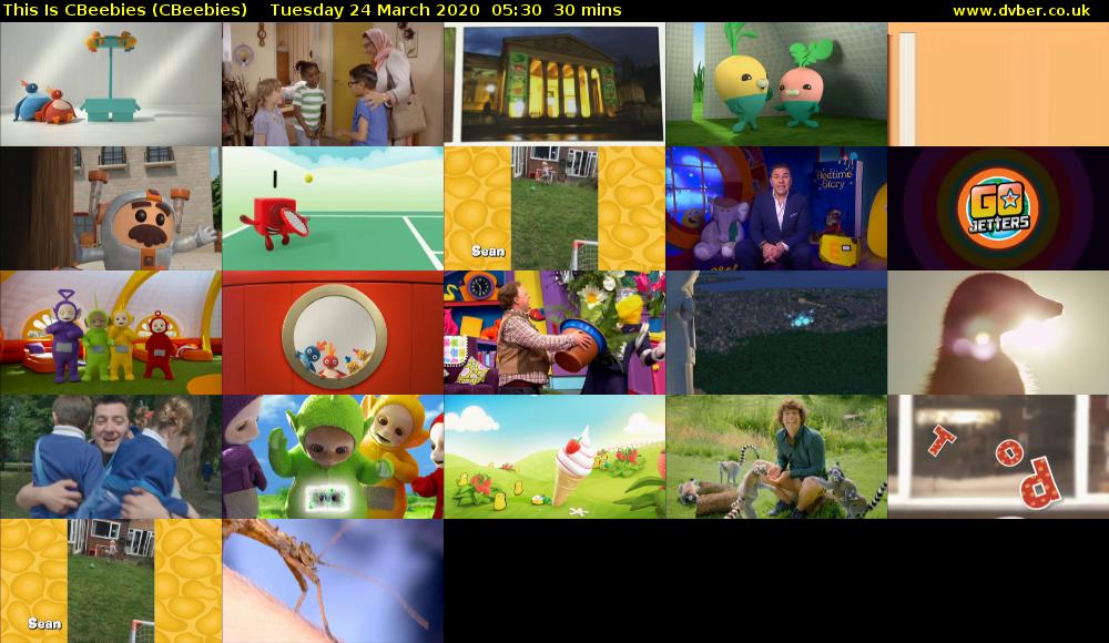 This Is CBeebies (CBeebies) Tuesday 24 March 2020 05:30 - 06:00