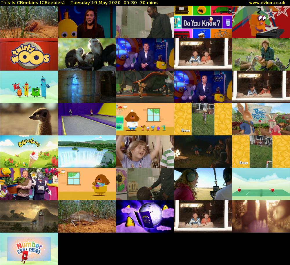 This Is CBeebies (CBeebies) Tuesday 19 May 2020 05:30 - 06:00