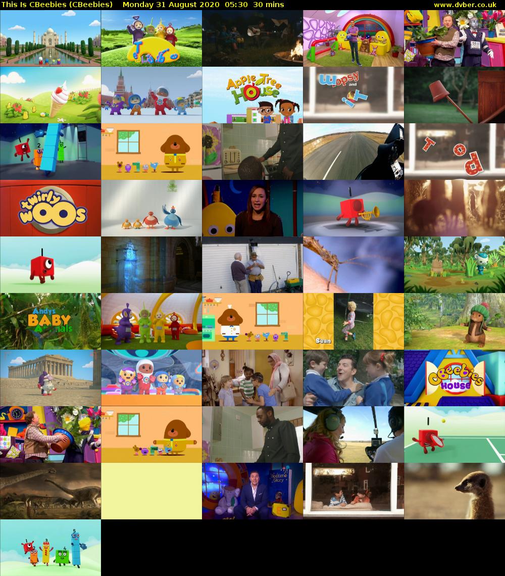 This Is CBeebies (CBeebies) Monday 31 August 2020 05:30 - 06:00