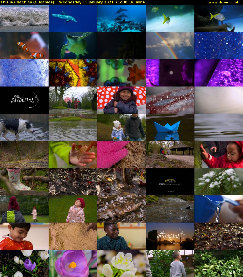 This Is CBeebies (CBeebies) Wednesday 13 January 2021 05:30 - 06:00