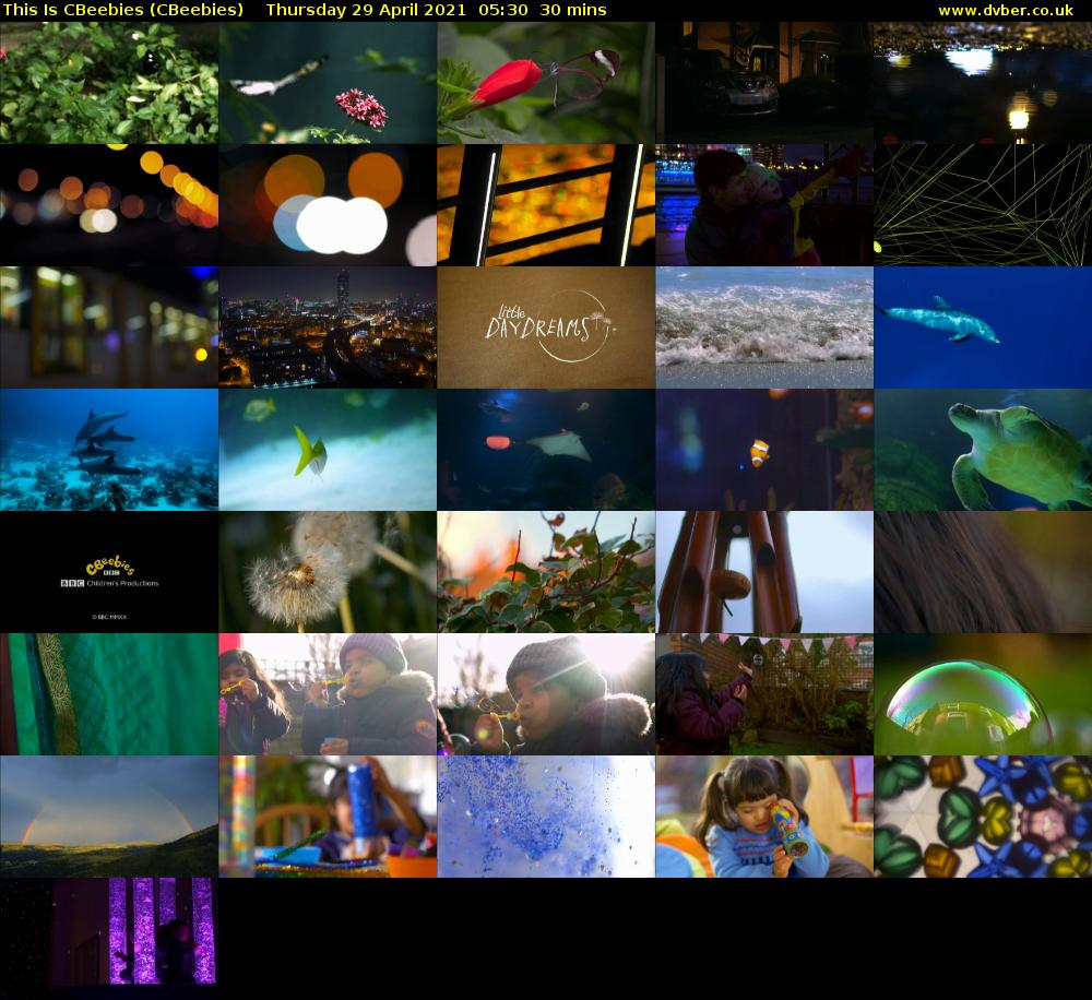 This Is CBeebies (CBeebies) Thursday 29 April 2021 05:30 - 06:00