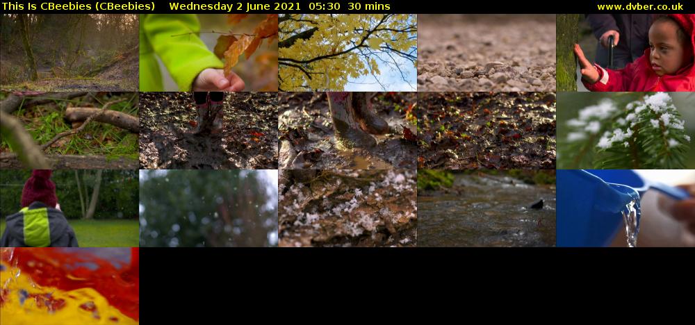 This Is CBeebies (CBeebies) Wednesday 2 June 2021 05:30 - 06:00