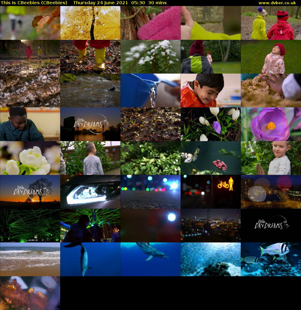 This Is CBeebies (CBeebies) Thursday 24 June 2021 05:30 - 06:00