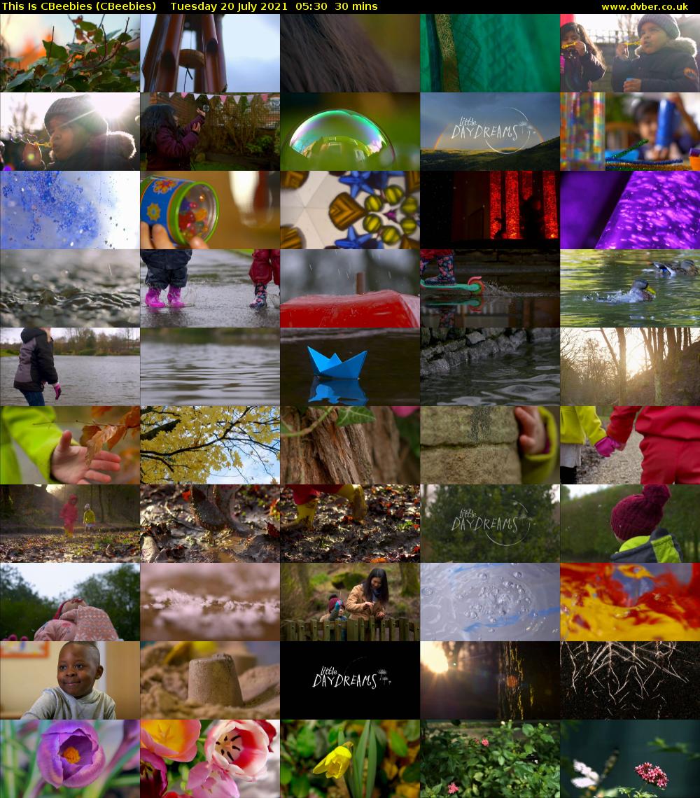 This Is CBeebies (CBeebies) Tuesday 20 July 2021 05:30 - 06:00