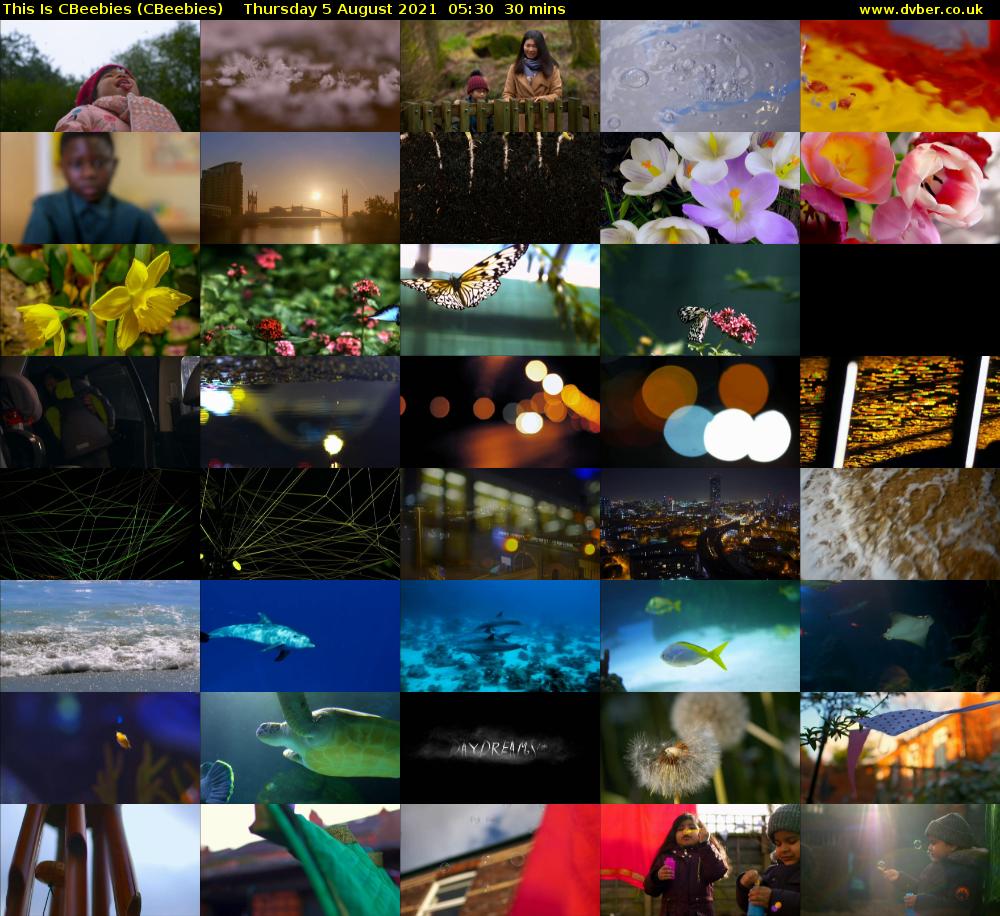 This Is CBeebies (CBeebies) Thursday 5 August 2021 05:30 - 06:00