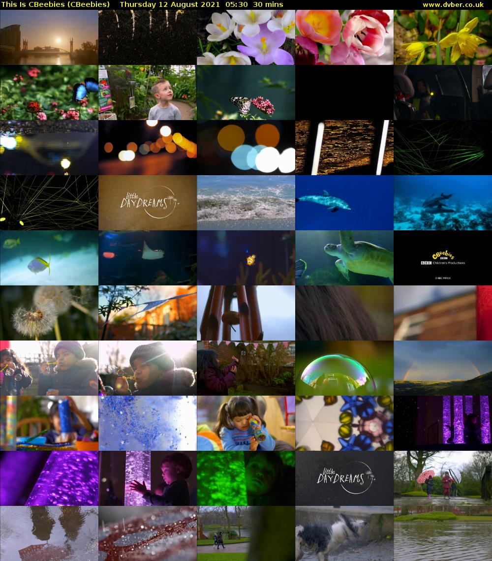 This Is CBeebies (CBeebies) Thursday 12 August 2021 05:30 - 06:00