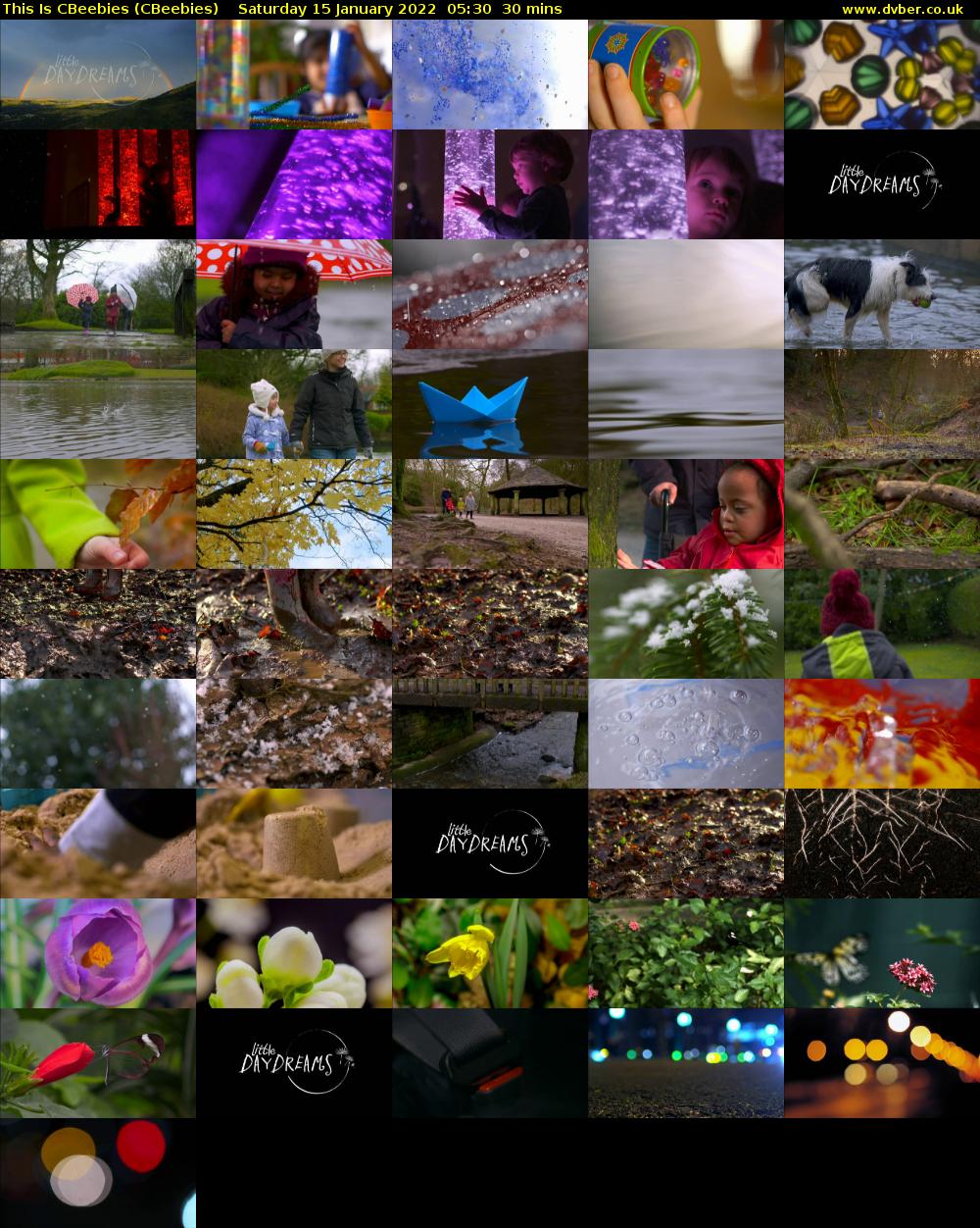 This Is CBeebies (CBeebies) Saturday 15 January 2022 05:30 - 06:00