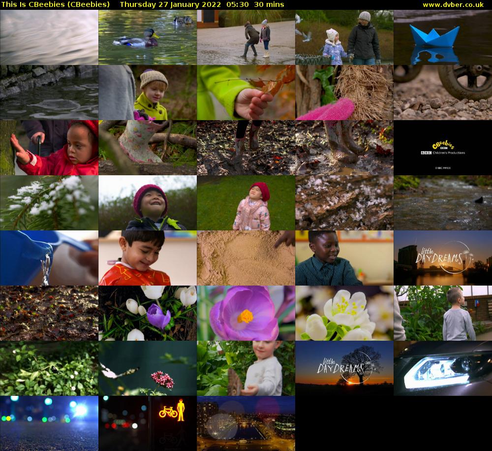 This Is CBeebies (CBeebies) Thursday 27 January 2022 05:30 - 06:00