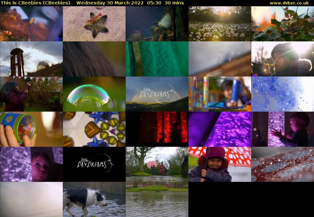 This Is CBeebies (CBeebies) Wednesday 30 March 2022 05:30 - 06:00