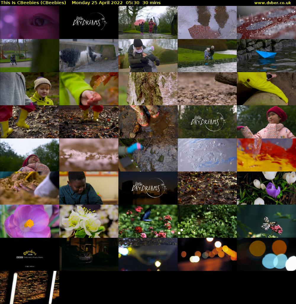 This Is CBeebies (CBeebies) Monday 25 April 2022 05:30 - 06:00