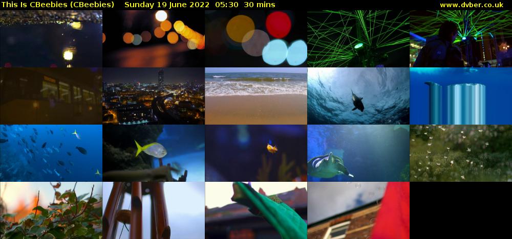 This Is CBeebies (CBeebies) Sunday 19 June 2022 05:30 - 06:00