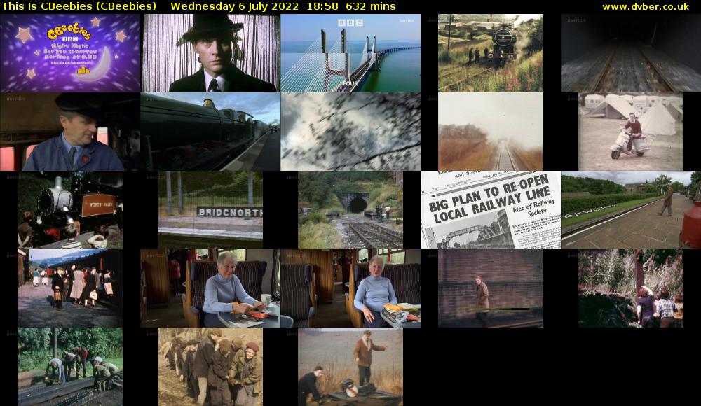 This Is CBeebies (CBeebies) Wednesday 6 July 2022 18:58 - 05:30