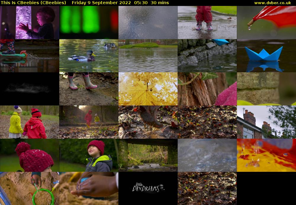 This Is CBeebies (CBeebies) Friday 9 September 2022 05:30 - 06:00