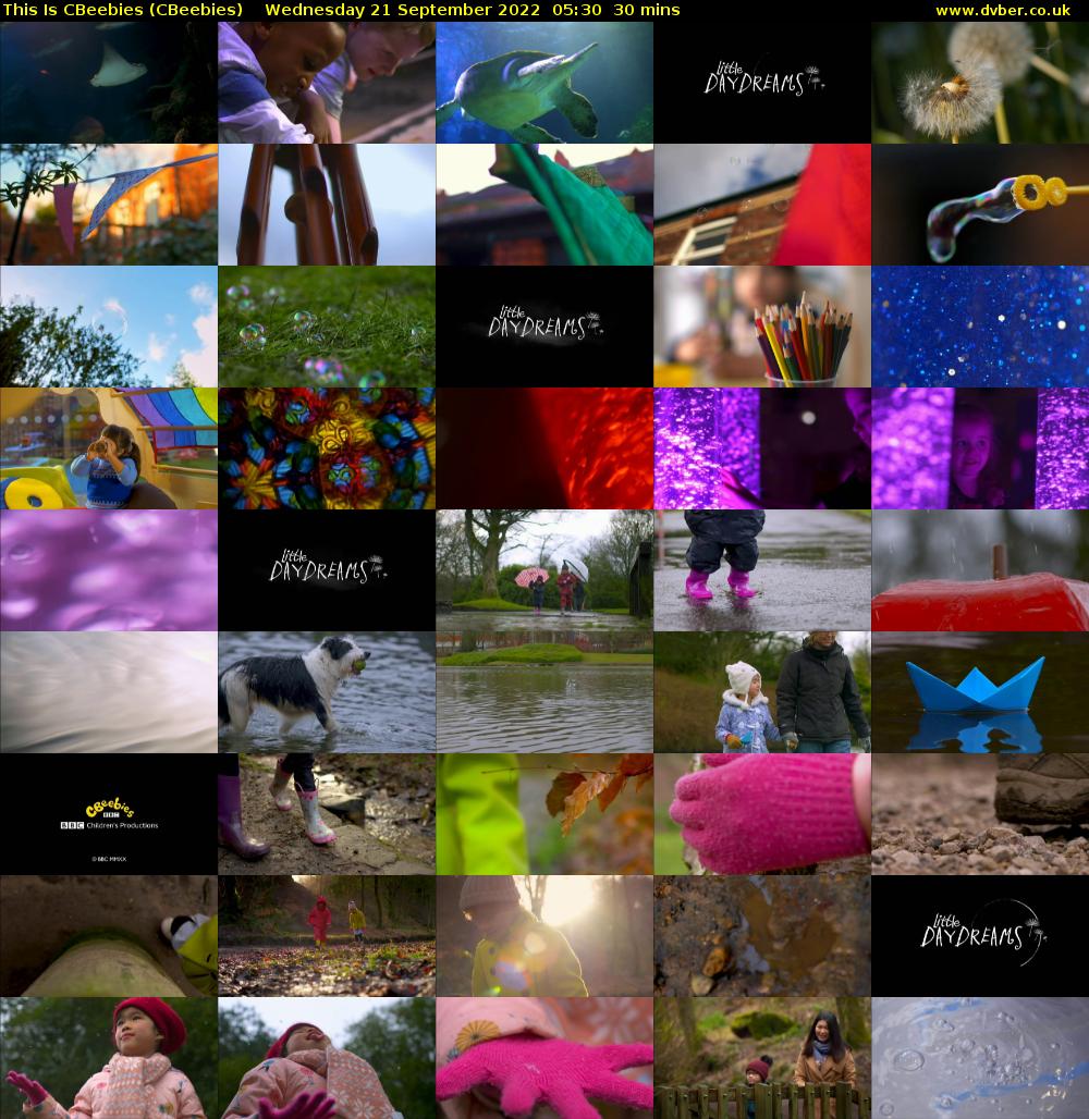 This Is CBeebies (CBeebies) Wednesday 21 September 2022 05:30 - 06:00