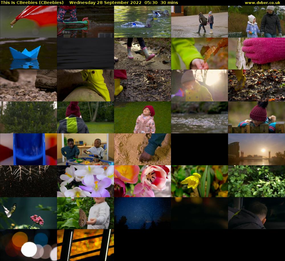 This Is CBeebies (CBeebies) Wednesday 28 September 2022 05:30 - 06:00