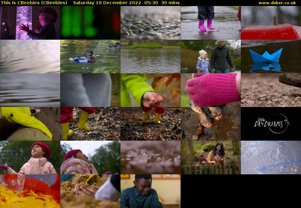 This Is CBeebies (CBeebies) Saturday 10 December 2022 05:30 - 06:00