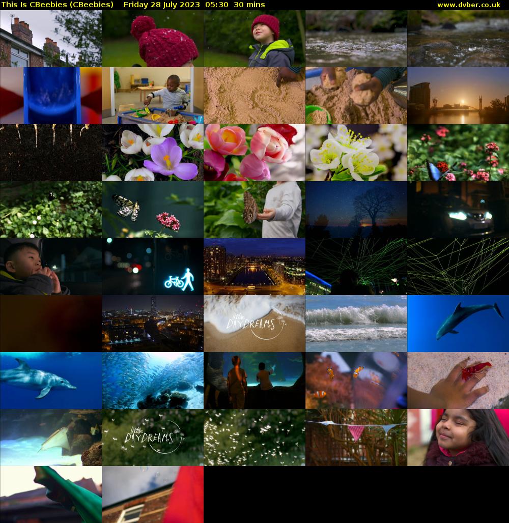 This Is CBeebies (CBeebies) Friday 28 July 2023 05:30 - 06:00