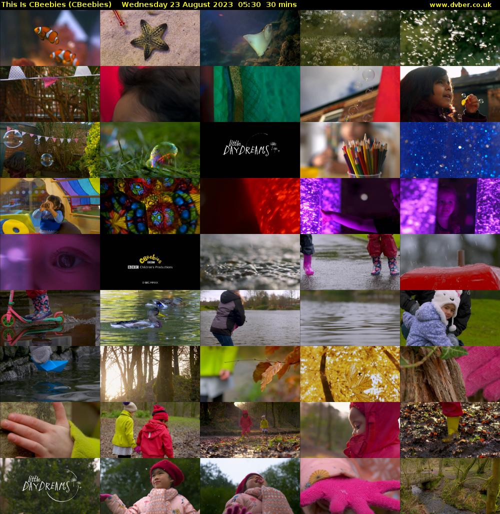 This Is CBeebies (CBeebies) Wednesday 23 August 2023 05:30 - 06:00
