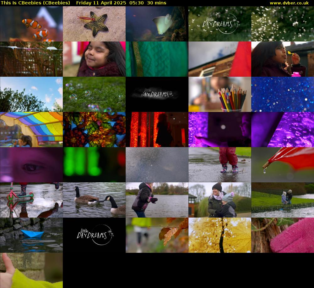 This Is CBeebies (CBeebies) Friday 11 April 2025 05:30 - 06:00