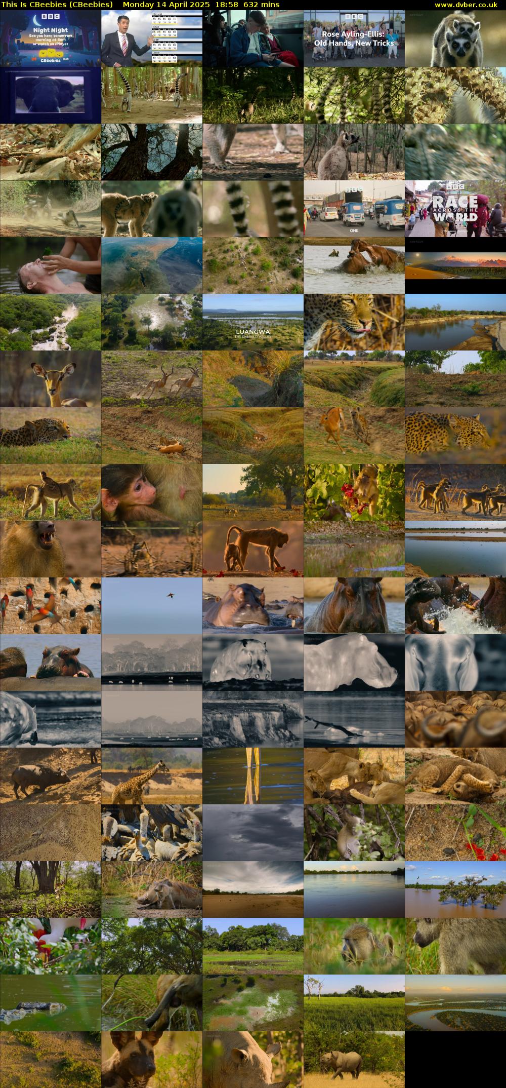 This Is CBeebies (CBeebies) Monday 14 April 2025 18:58 - 05:30