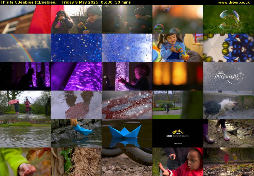 This Is CBeebies (CBeebies) Friday 9 May 2025 05:30 - 06:00