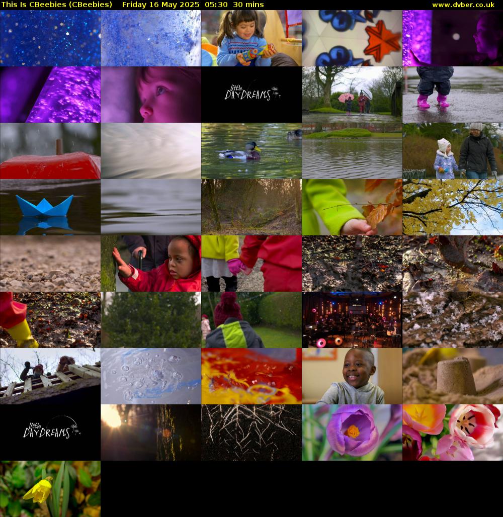 This Is CBeebies (CBeebies) Friday 16 May 2025 05:30 - 06:00
