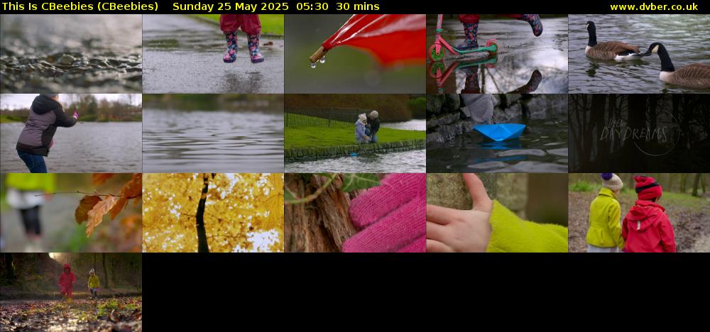 This Is CBeebies (CBeebies) Sunday 25 May 2025 05:30 - 06:00