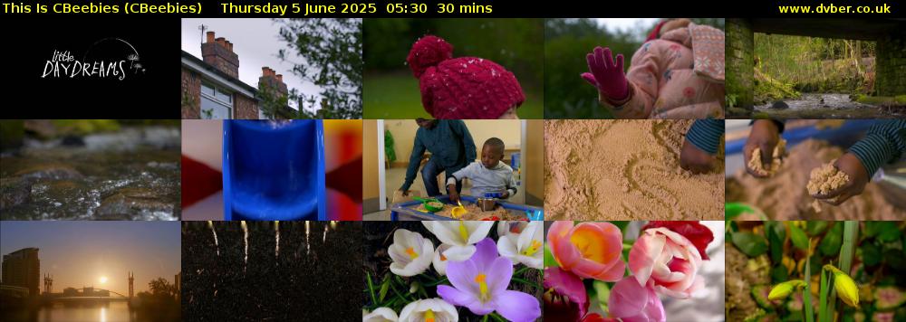 This Is CBeebies (CBeebies) Thursday 5 June 2025 05:30 - 06:00