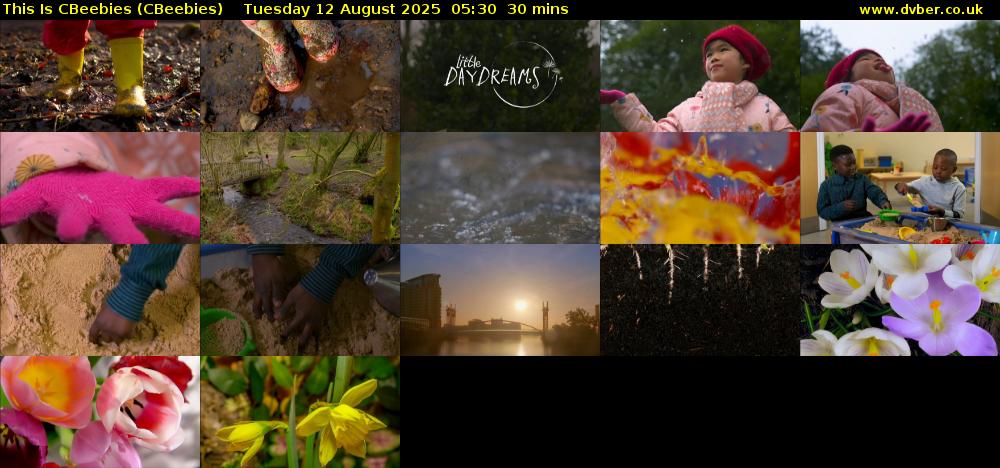 This Is CBeebies (CBeebies) Tuesday 12 August 2025 05:30 - 06:00
