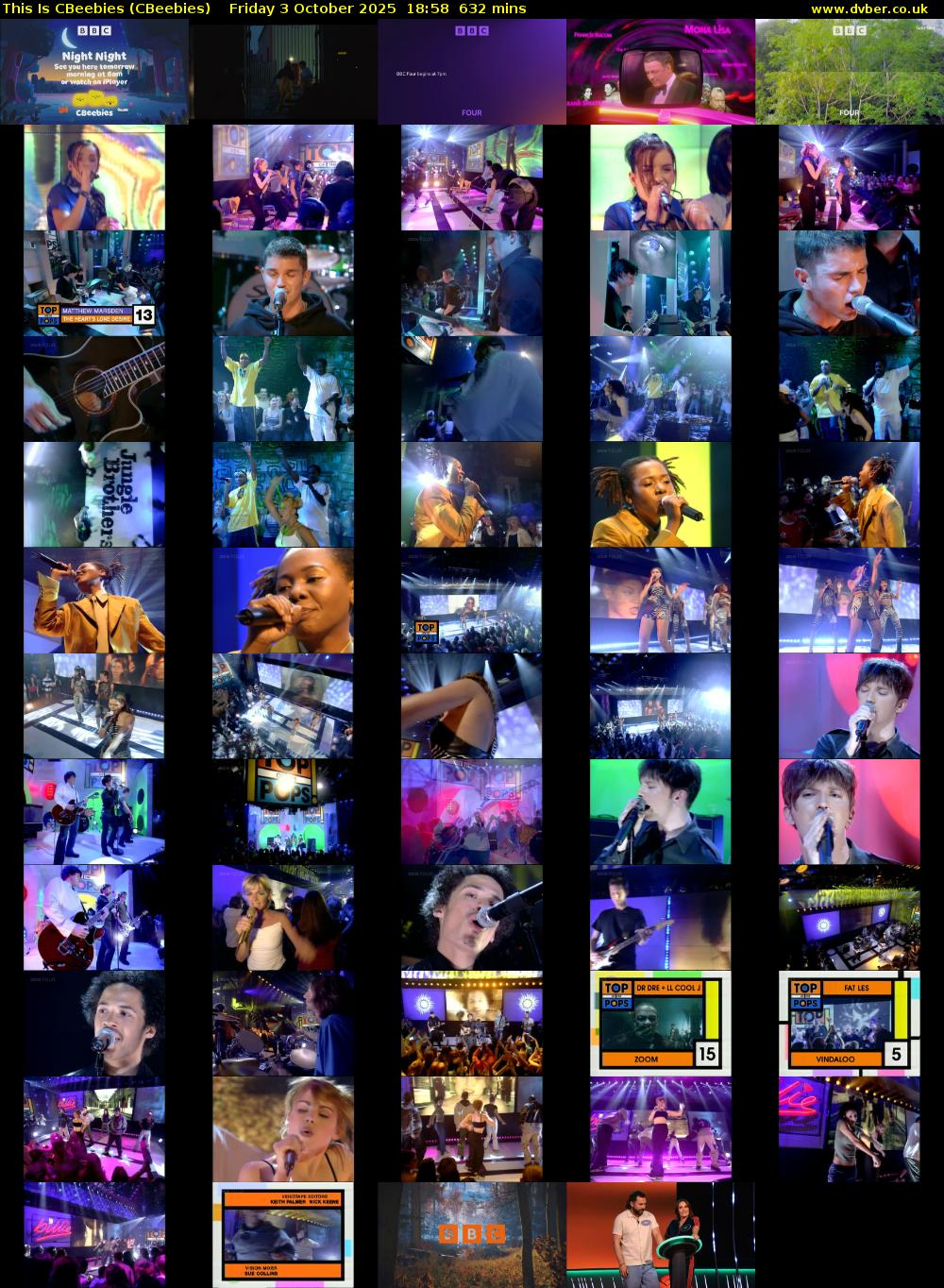 This Is CBeebies (CBeebies) Friday 3 October 2025 18:58 - 05:30