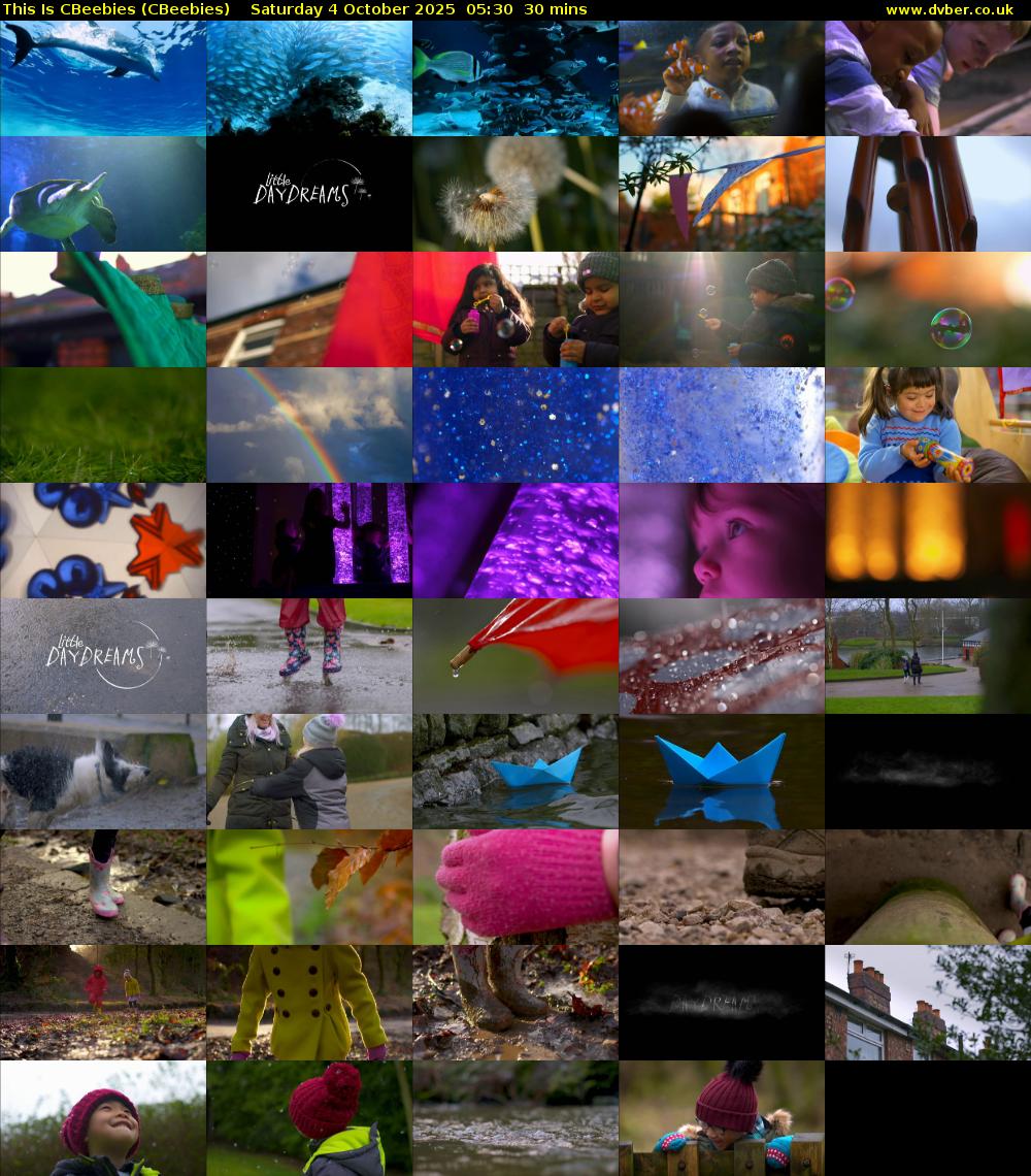 This Is CBeebies (CBeebies) Saturday 4 October 2025 05:30 - 06:00